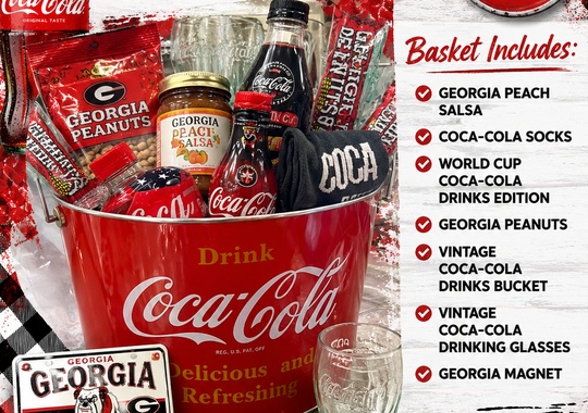 Photo of Proud to Be Georgia: Coca-Cola Collectibles & Peach Basket